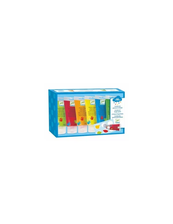6-tubes-de-peinture-a-doigts-djeco - Loisir créatif - jeux reves et jouets - thonon - evian - haute-savoie - chablais - France - Suisse 1