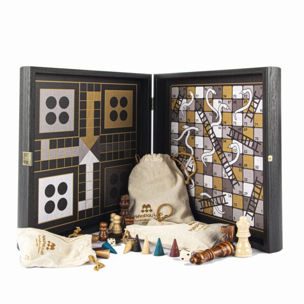 COFFRET jeux COMBO 4 EN 1 - CBLBLA S- manopoulos - fait main - jeu de societe classique - haute-savoie - chablais - evian - thonon - suisse - geneve - jeux reves et jouets - 4