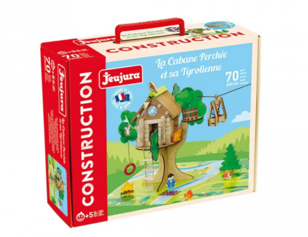 Jeu jura 8220 la cabane perchée et sa tyrolienne 70 pieces jouets en bois jeux reves et jouets thonon les bains haute savoie chablais leman