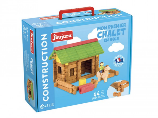Jeujura 8230 mon premier chalet en bois 64 pieces jouets en bois jeux reves et jouets thonon les bains haute savoie chablais leman
