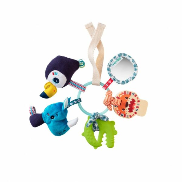 Jungle-trousseau-de-cles-sensoriel 83193 lilliputiens jeux reves et jouets thonon les bains