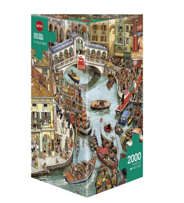 PUZZLE - 2000 PIÈCES - O SOLE MIO - Heye - jeu de societe - famille - ambiance - haute-savoie - chablais - evian - thonon - suisse - geneve - jeux reves et jouets