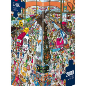 PUZZLE - 2000 PIÈCES - train station - Heye - jeu de societe - famille - ambiance - haute-savoie - chablais - evian - thonon - suisse - geneve - jeux reves et jouets (2