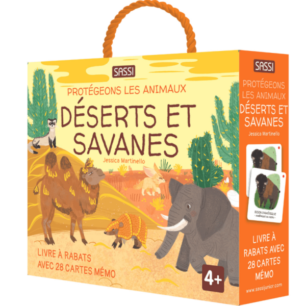 Protégeons les animaux Déserts et savanes - jeu de mémoire - enfant - jeu de societe - jeux reves et jouets - thonon-les-bains