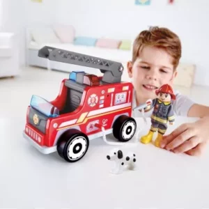 camion-de-pompier-hape - jouets en bois - jouets - enfant - jeux reves et jouets - thonon-les-bains - evian-les-bains - chablais - haute-savoie - 1