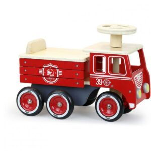 Porteur en bois - Camion de pompier - Vilac