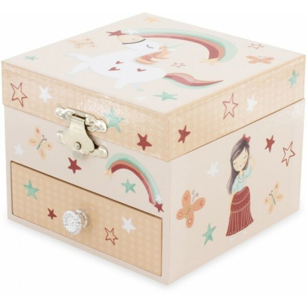 coffre-musical-licorne - ulysse - boite-a-musique - jouet en bois - naissance - cadeau