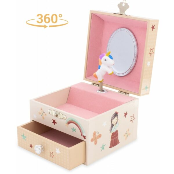 coffre-musical-licorne - ulysse - boite-a-musique - jouet en bois - naissance - cadeau