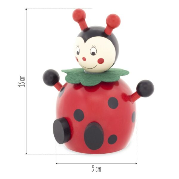 tirelire-coccinelle - cadeau de naissance - jouet en bois-2