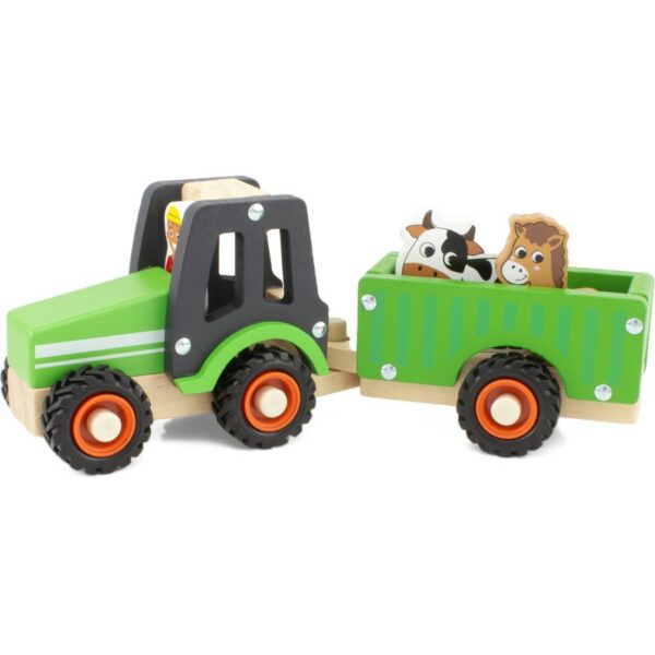 tracteur-et-remorque - jouet en bois - thonon - haute savoie - suisse - france 3