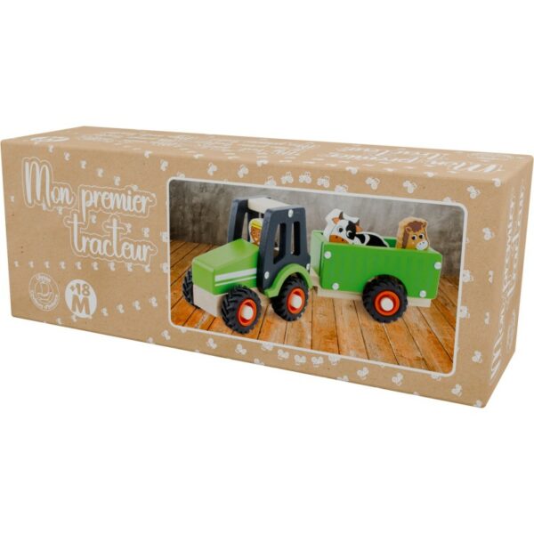 tracteur-et-remorque - jouet en bois - thonon - haute savoie - suisse - france 3