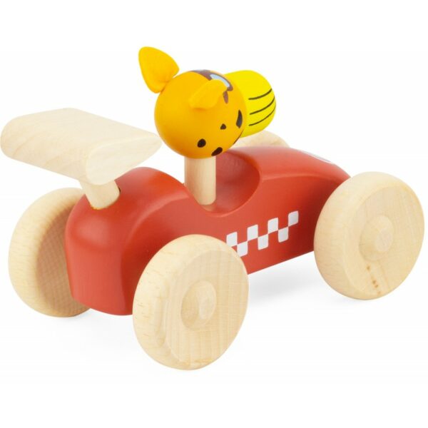 voiture-de-course-en-bois-rouge