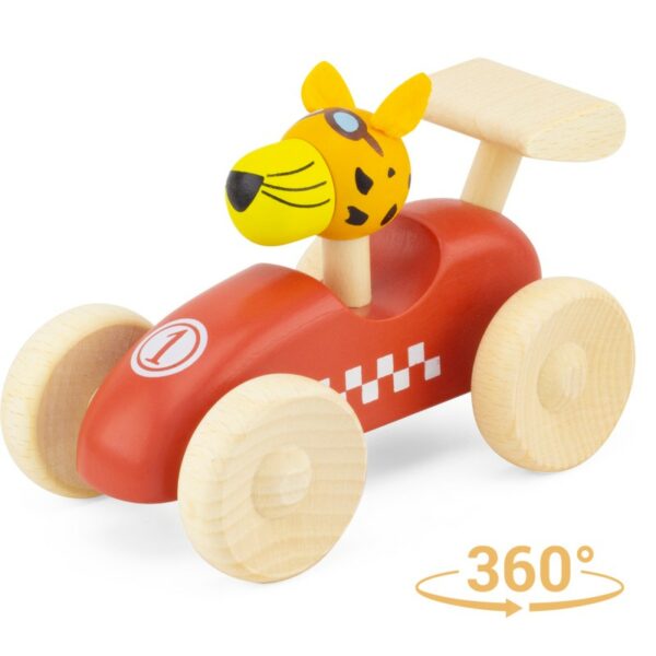 voiture-de-course-en-bois-rouge