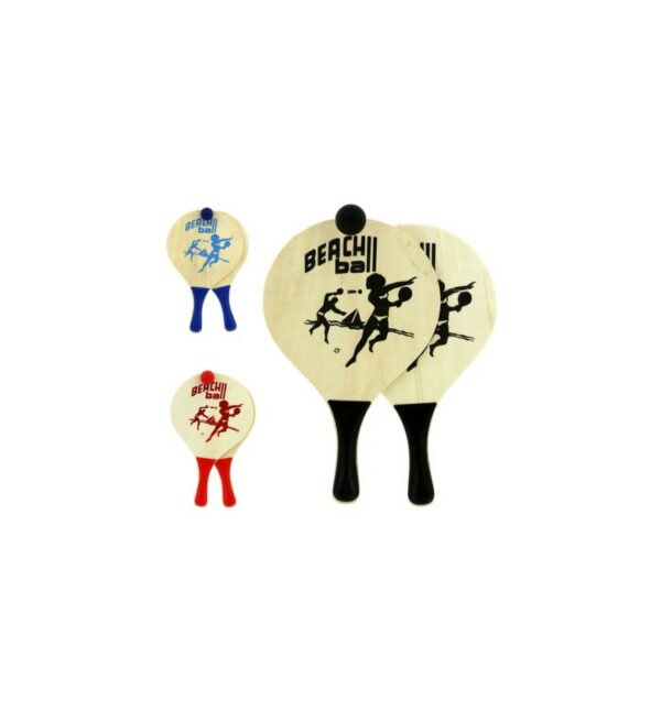 beach-ball - raquettes de plage - plage - vacances - été - jouets - jeu en bois