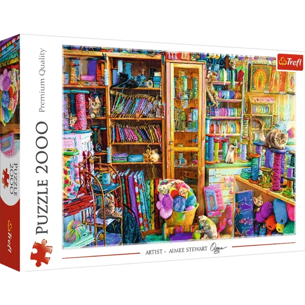 Puzzle 2000 pièces - Paradis des chats - Trefl