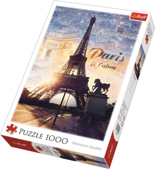 Puzzle 1000 pièces - Paris couché de soleil - Trefl