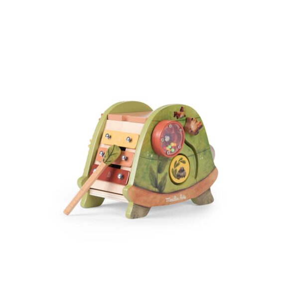 Moulin-Roty-Tortue-d-activites-Trois-petits-lapins-Multicolore