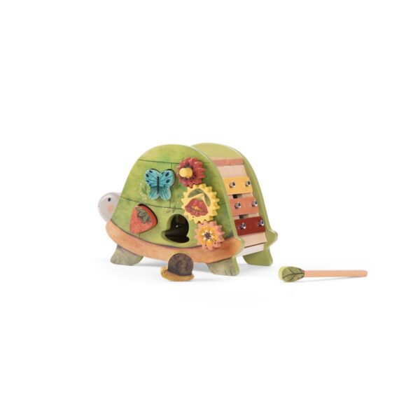 Moulin-Roty-Tortue-d-activites-Trois-petits-lapins-Multicolore