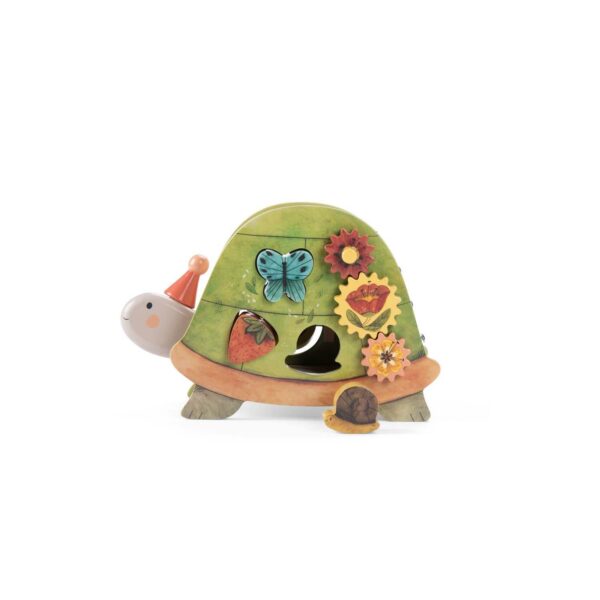 Moulin-Roty-Tortue-d-activites-Trois-petits-lapins-Multicolore