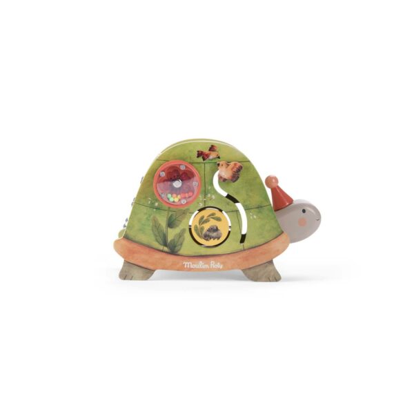 Moulin-Roty-Tortue-d-activites-Trois-petits-lapins-Multicolore