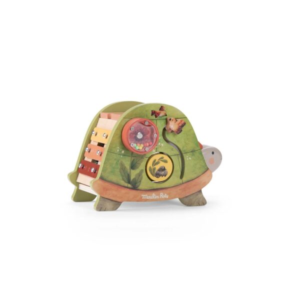 Moulin-Roty-Tortue-d-activites-Trois-petits-lapins-Multicolore