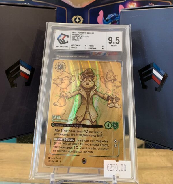 Basil-detective-deguisee--Disney-Lorcana-Chapitre-6-Enchantee-Carte-a-l-unite-Gradee-TCG-JCC--jeux-reves-et-jouets