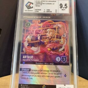 Arthur-Apprenti-de-l-enchanteur-Disney-Lorcana-Chapitre-3-Enchantee-Carte-a-l-unite-Gradee-TCG-JCC--jeux-reves-et-jouets