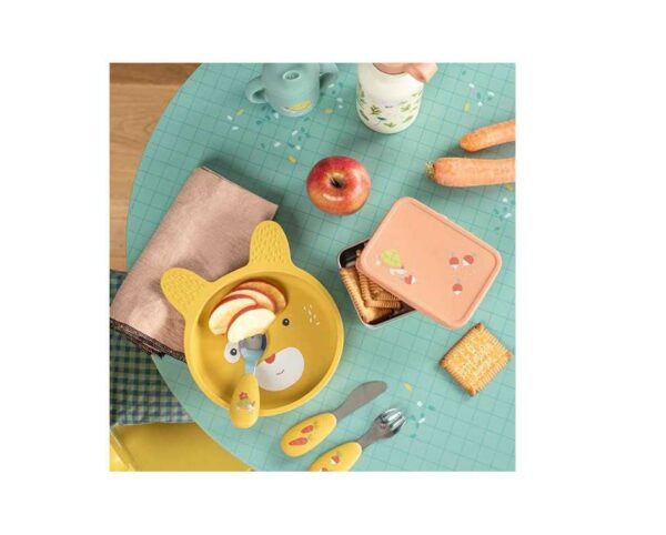 set-vaisselle-silicone-trois-petits-lapins-moulin-roty -jeux-reves-et-jouets