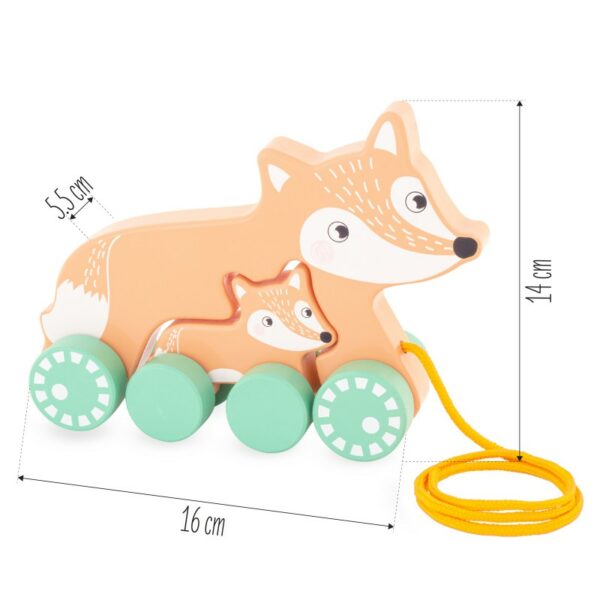 jouet-en-bois-a-trainer-maman-renard en-bois-jeux-reves-et-jouets