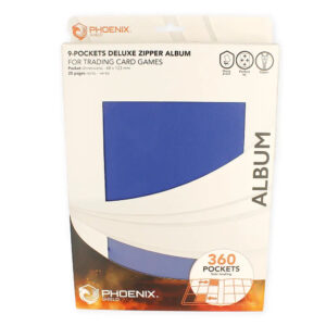 Phoenix-Shield-Zip-9-Pocket-portfolio-Deluxe-bleu-jeux-reves-et-jouets