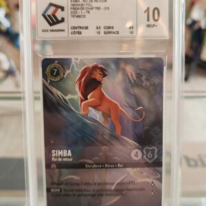 Simba - Roi-de-retour-Disney-Lorcana-Chapitre-1-Enchantee-Carte-a-l-unite-Gradee-TCG-JCC--jeux-reves-et-jouets