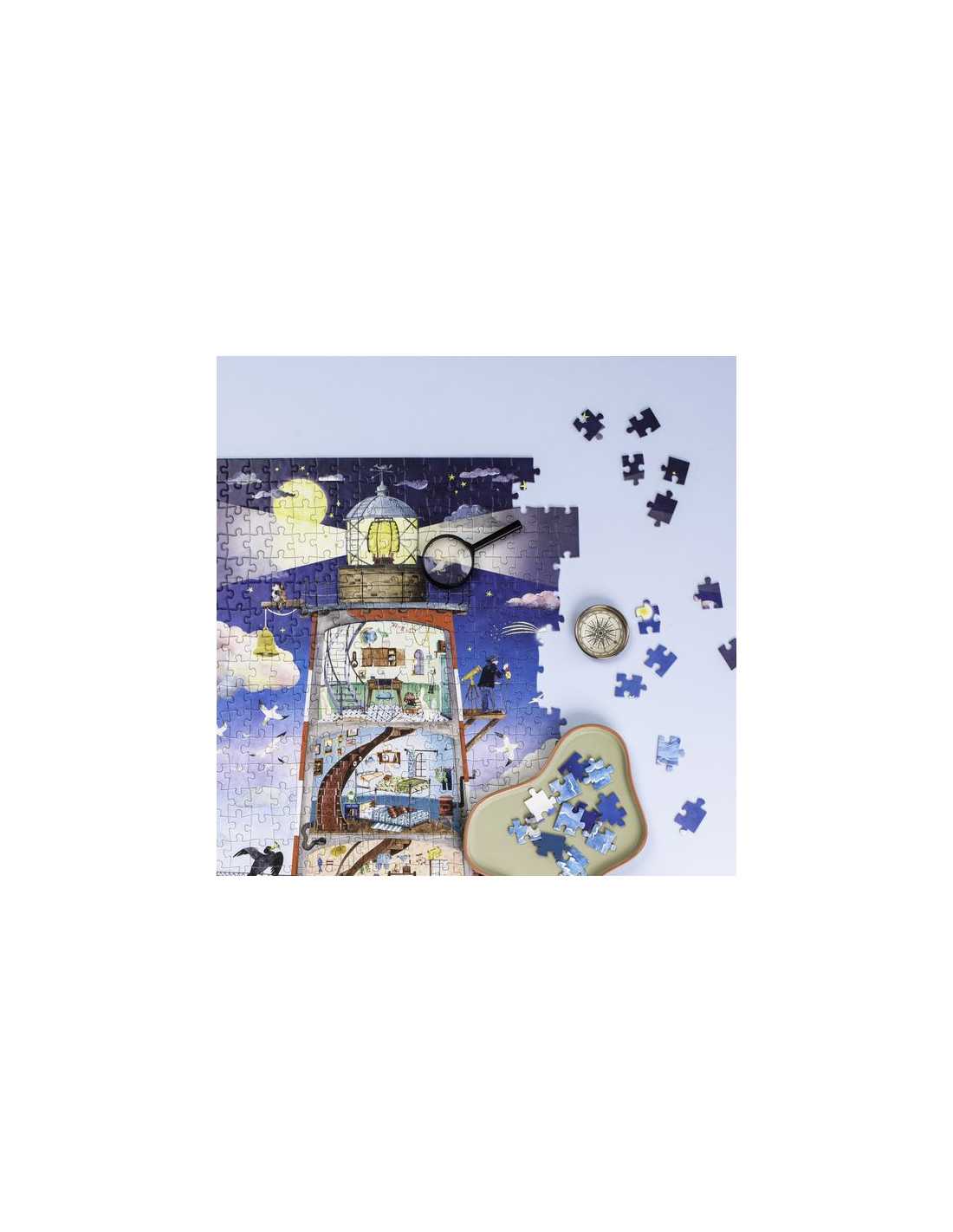 Puzzle Phare (500 pièces) - Le jardin du moulin - Moulin Roty