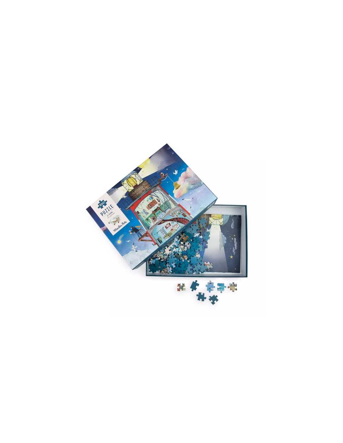 Puzzle Phare (500 pièces) - Le jardin du moulin - Moulin Roty