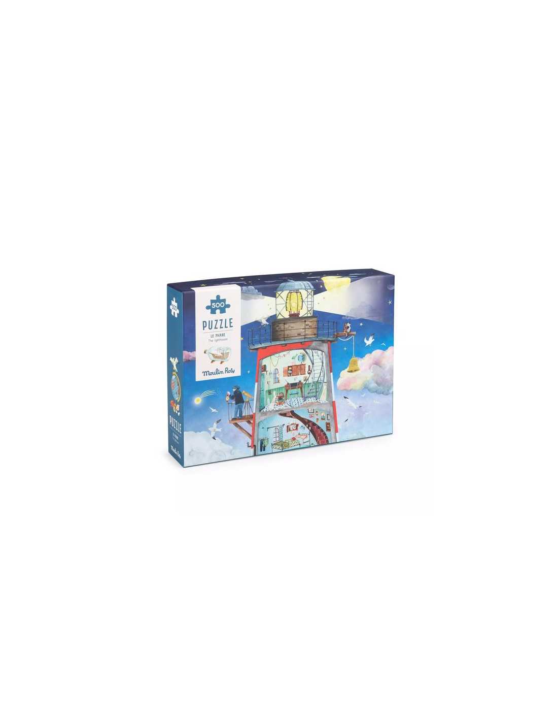 Puzzle Phare (500 pièces) - Le jardin du moulin - Moulin Roty
