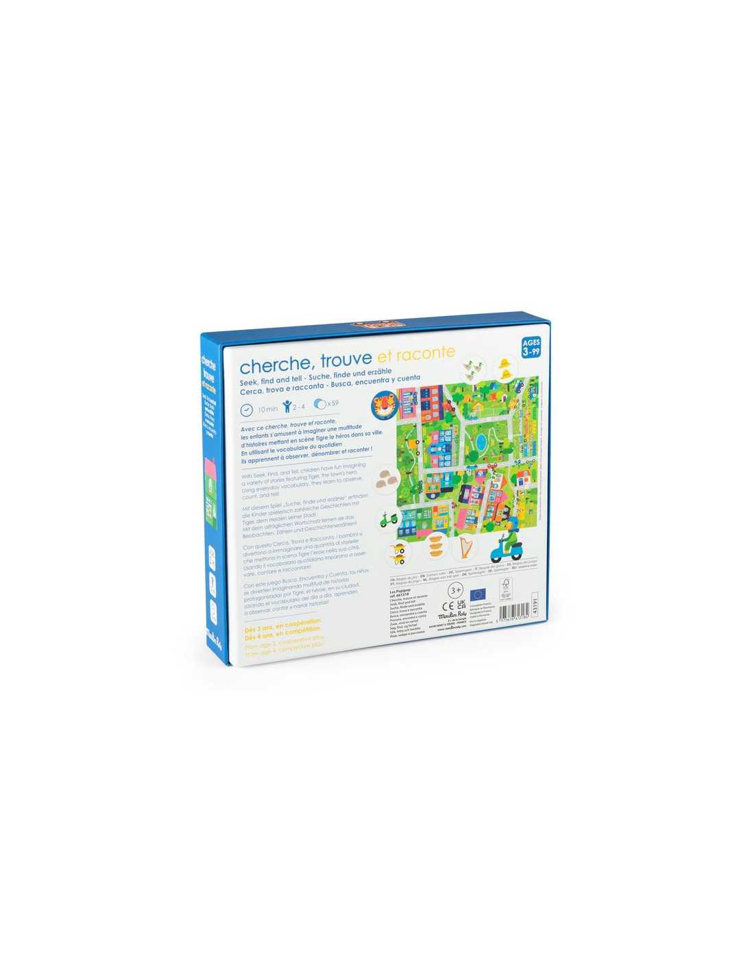 Jeu Cherche,Trouve et Raconte - Les Popipop - Moulin Roty