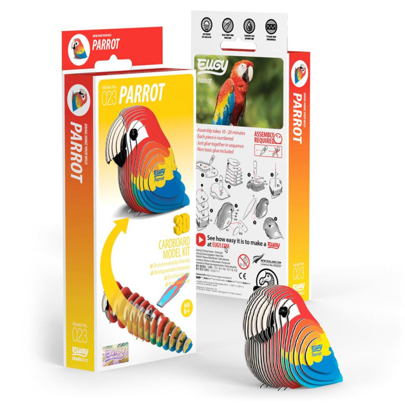 Eugy 3D Modèle: OISEAU / PERROQUET