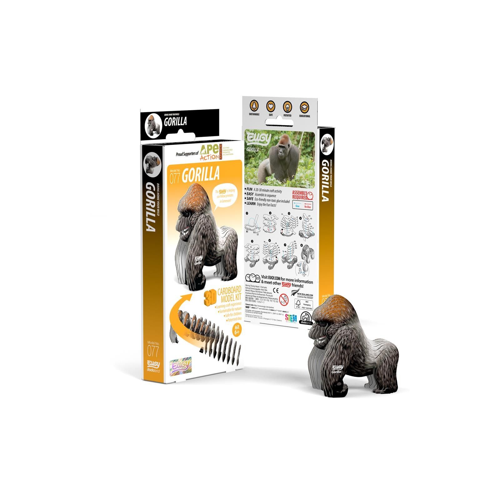 Eugy 3D Modèle: ANIMAL SAUVAGE / GORILLE