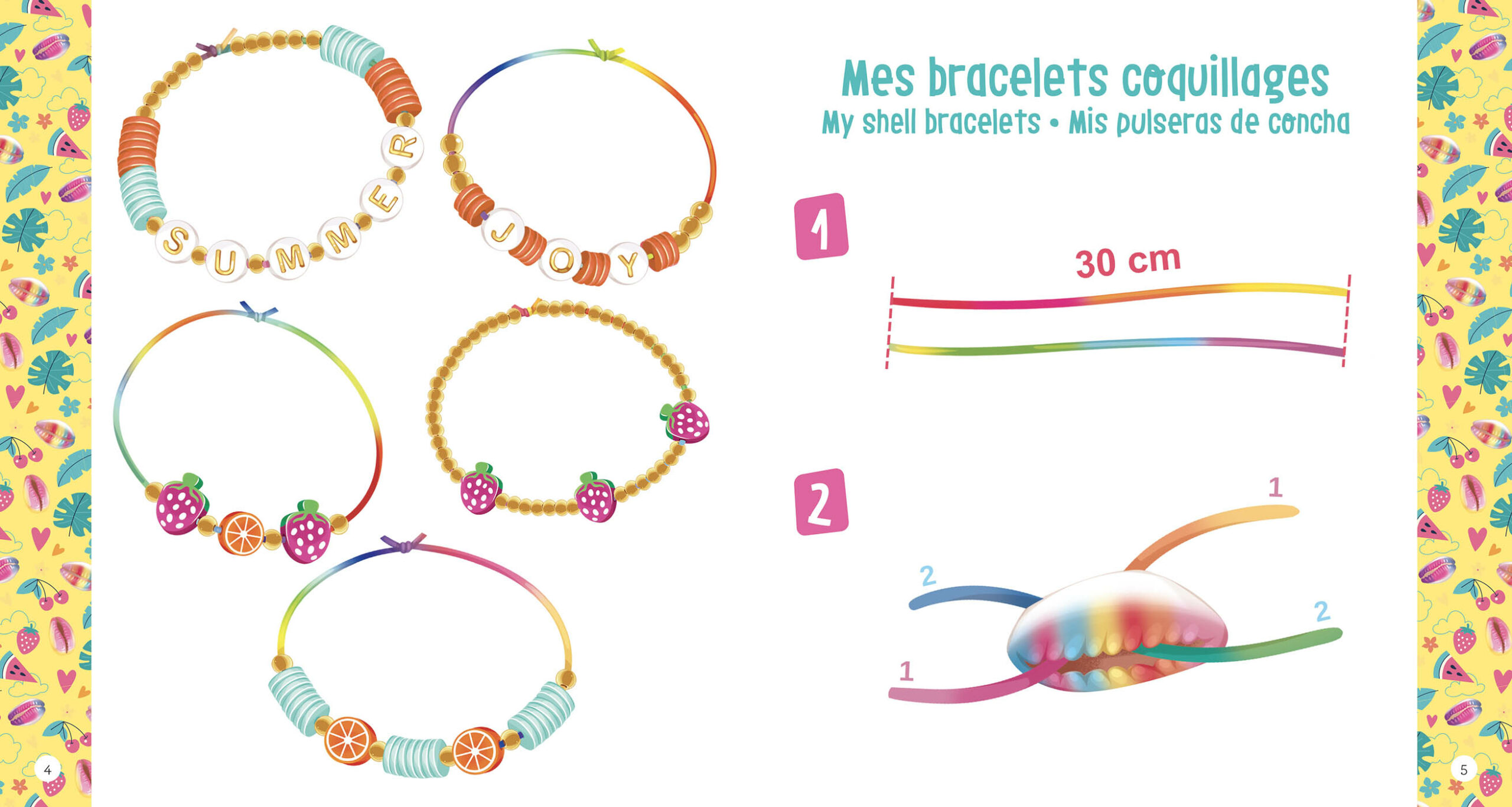 Mon accumulation de bracelets summer - Auzou