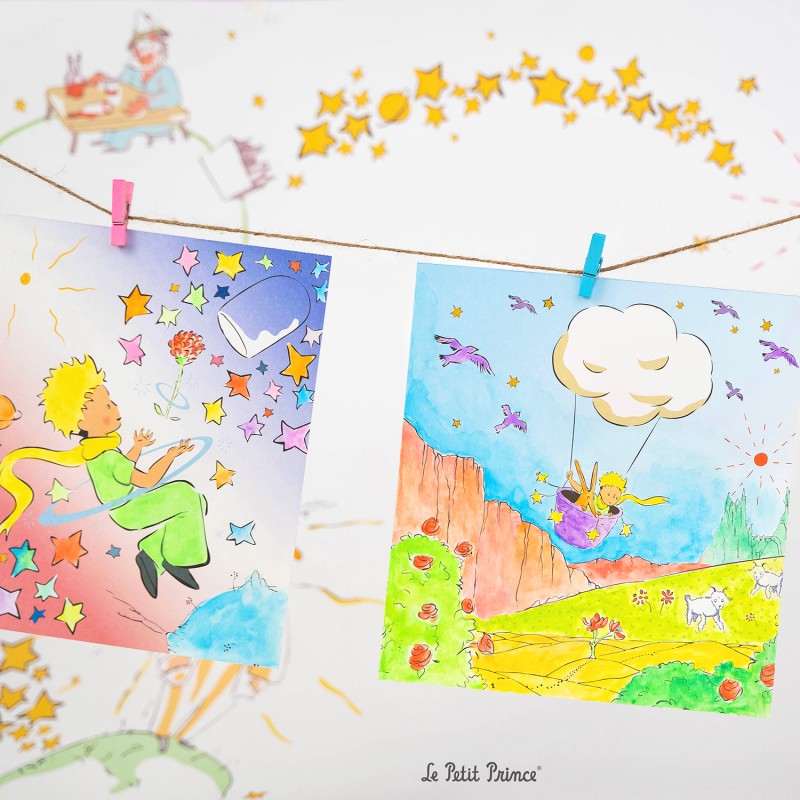 THE LITTLE PRINCE WATERCOLOUR PAINTING - Ulysse