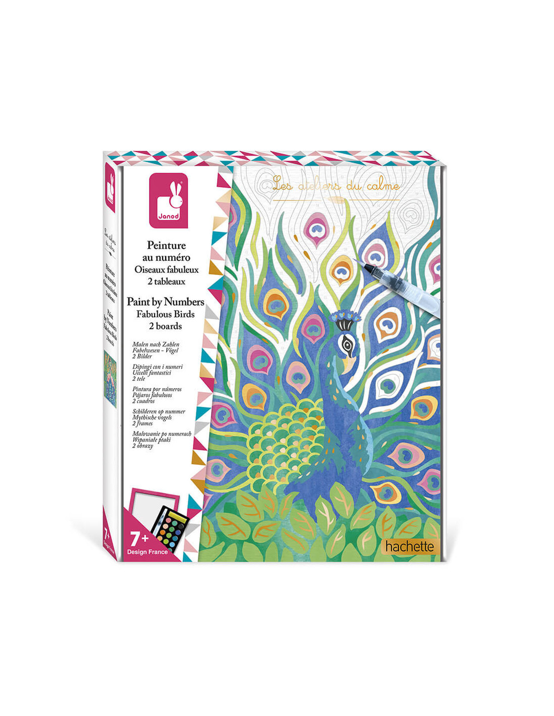 Kit Créatif - Peinture par Numéro Oiseaux Fabuleux - Janod