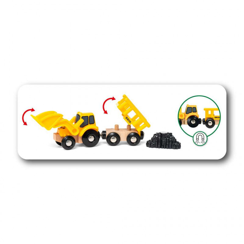 Coffret de 3 engins de chantier - BRIO