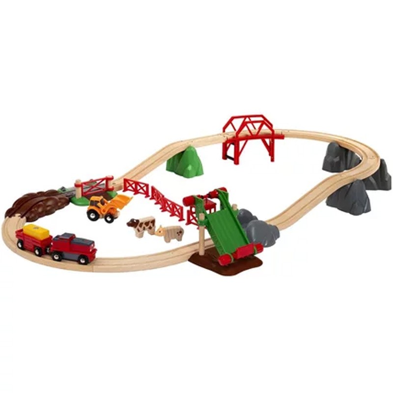 Circuit de la Ferme et Locomotive à pile - Brio