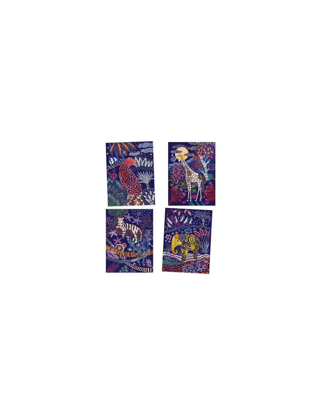 cartes a gratter nature luxuriante