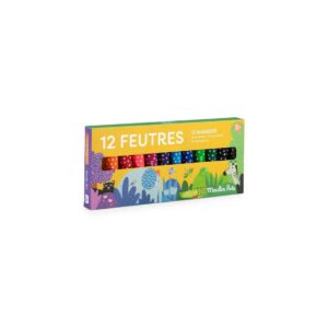 12 gros feutres pointes coniques - Les Toupitis - Moulin Roty