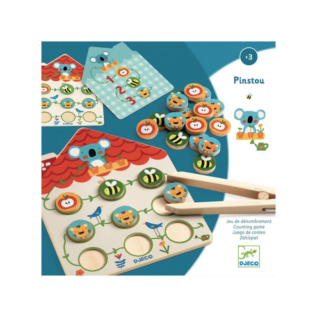 Jeu éducatif bois - Pinstou - Djeco