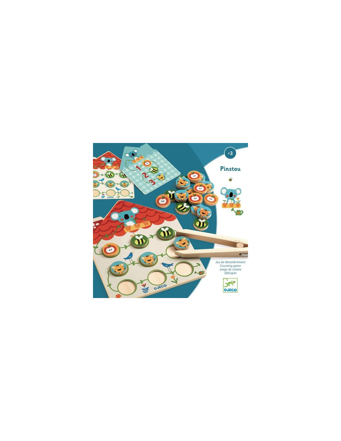 Jeu éducatif bois - Pinstou - Djeco