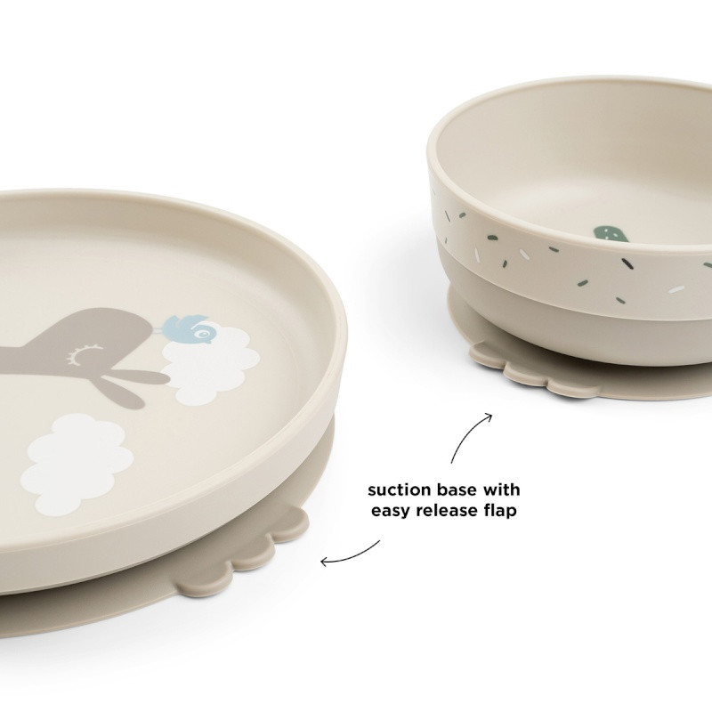 Foodie dinner set w/suction Lalee Sand - Done by Deer