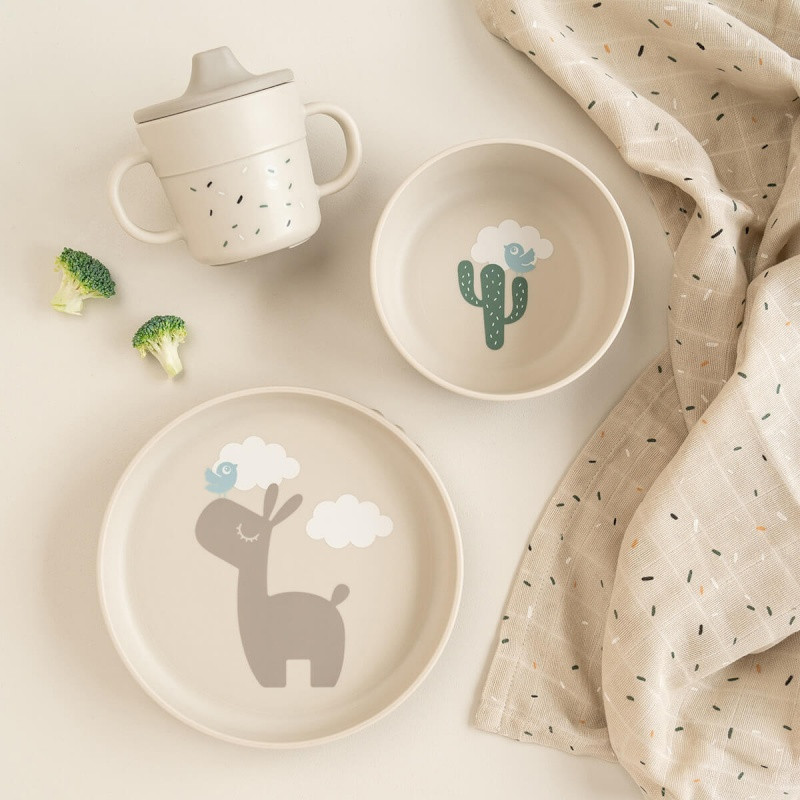 Foodie dinner set w/suction Lalee Sand - Done by Deer