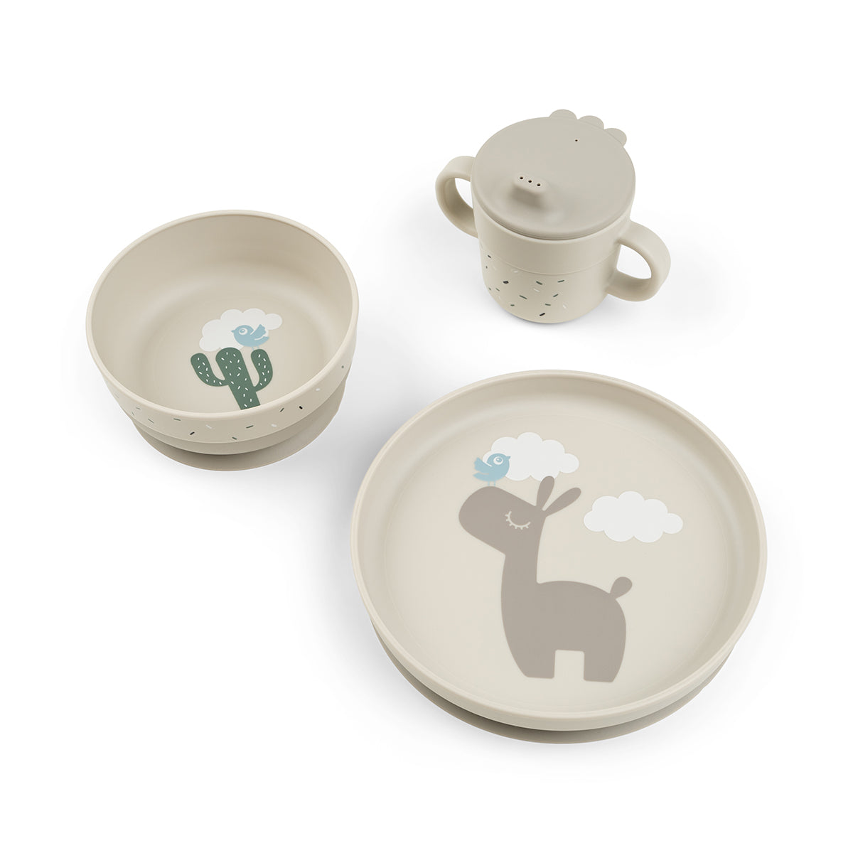 Foodie dinner set w/suction Lalee Sand - Done by Deer