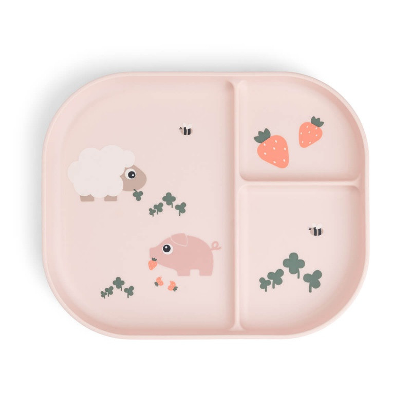 foodie assiette plateau - tiny farm - rose - Done by Deer